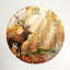 "Deer Forest", horloge murale en verre-280843072