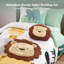 Safari Bedding Sets, Twin/Twin XL Green Microfiber Comforter Set for Kids