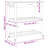 vidaXL Kitchen Trolley MONZA 33.1"x15.7"x34.8" Solid Wood Pine-752268434-781294833-781294832