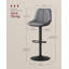 Upholstered Adjustable Height Bar Stool