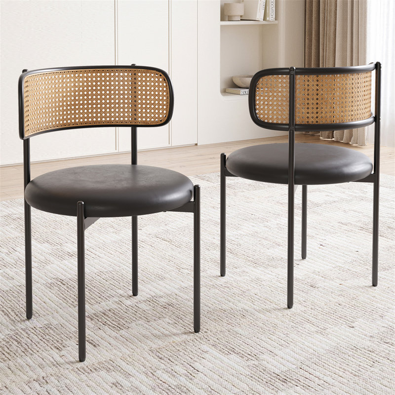 Dining Chairs Set Of 2(Only Dining Chairs), Black