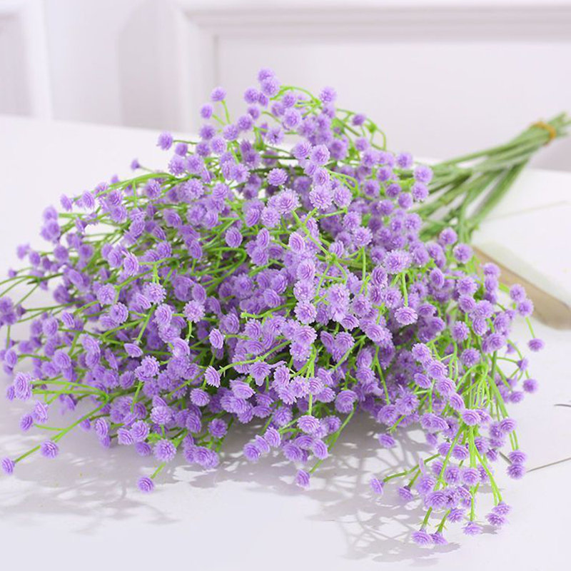 Arrangement floral Baby's Breath, Mauve clair, H 23,63 po x l 3,9 po x P 3,9 po