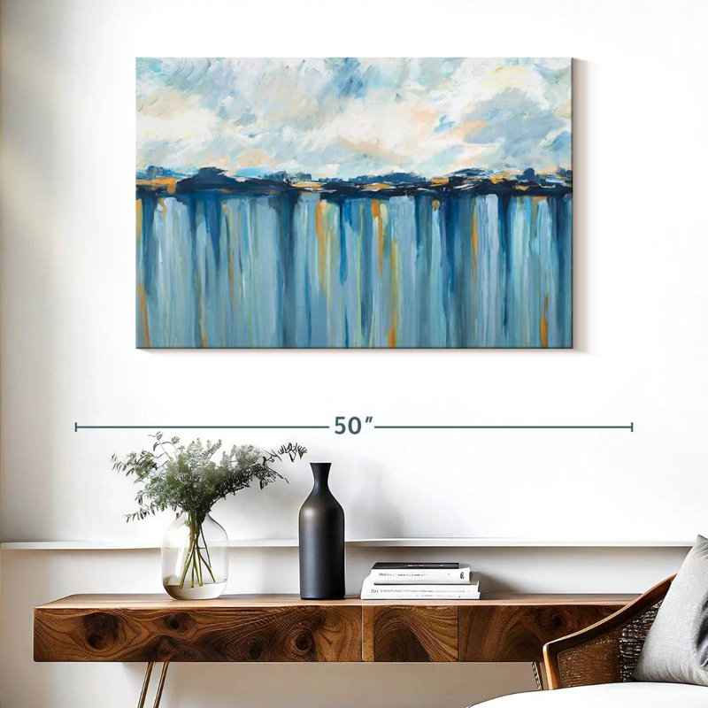 Avery Ocean Blues I, 26" H x 39" W