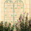 Ensemble de 2 treillis de jardin en métal antirouille 71 po x 19,7 po, support pour plantes d'extérieur, installation facile, structure, pour lierre, rose, raisin, haricots 71 po x 19,7 po, à assembler, matériau solide, jasmin