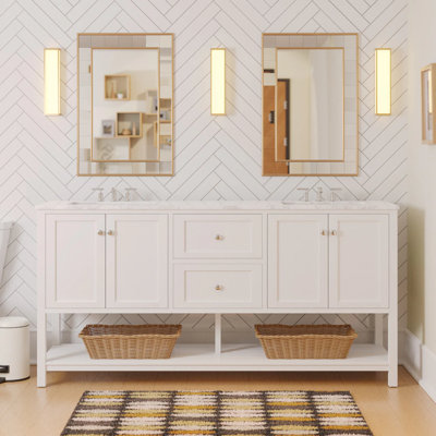 Ensemble de meuble-lavabo double 72 po Binne