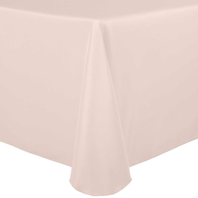 5 Pack Oval Polyester Linen Tablecloth