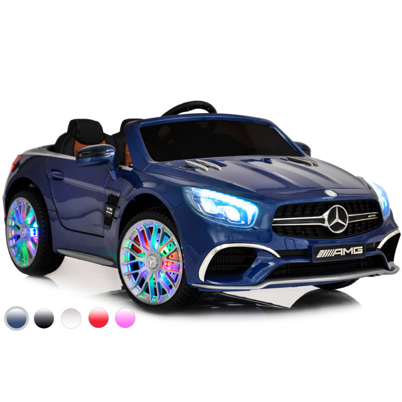 Americas Toys Project Ride On Car with Mp4 Screen, LED Wheels, Blue