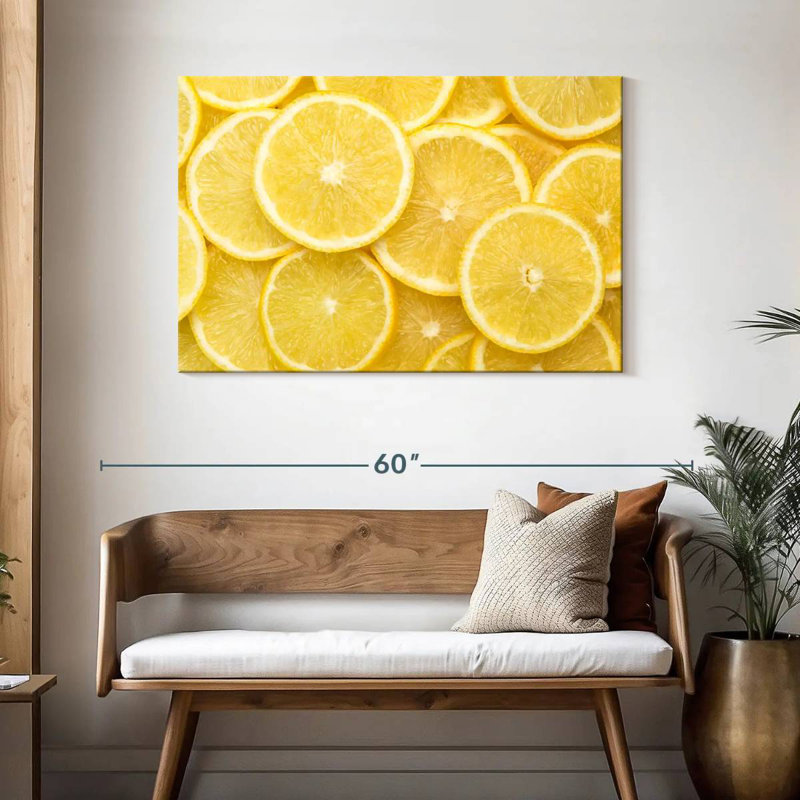 Yarlin tranches de citron, H 30 po x l 45 po