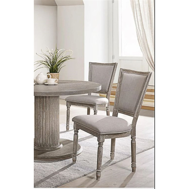 Chaise d'appoint rembourrée (ensemble de 2)