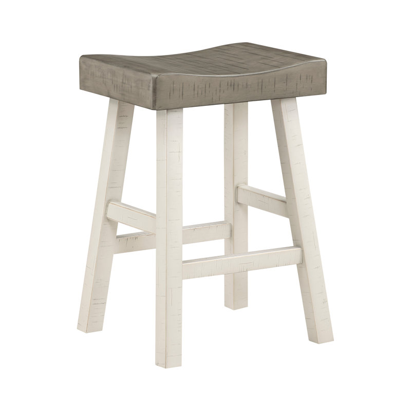 Counter Stool, Counter Stool (24" Seat Height), Coffee/White