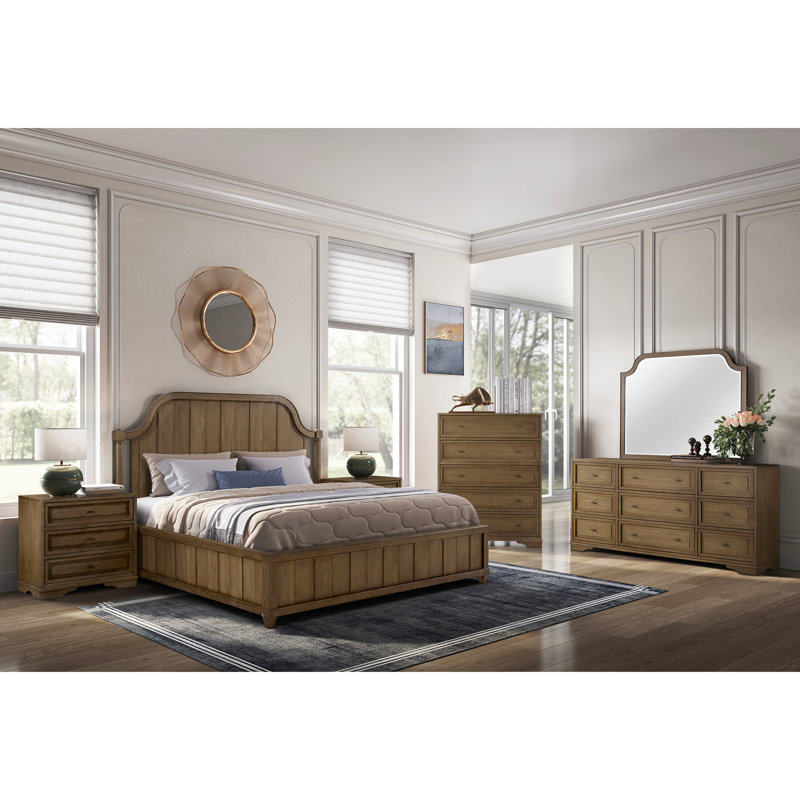 Commode 5 tiroirs Hickory - Amande