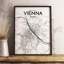 Vienna City Map - No Frame Print-1068365343