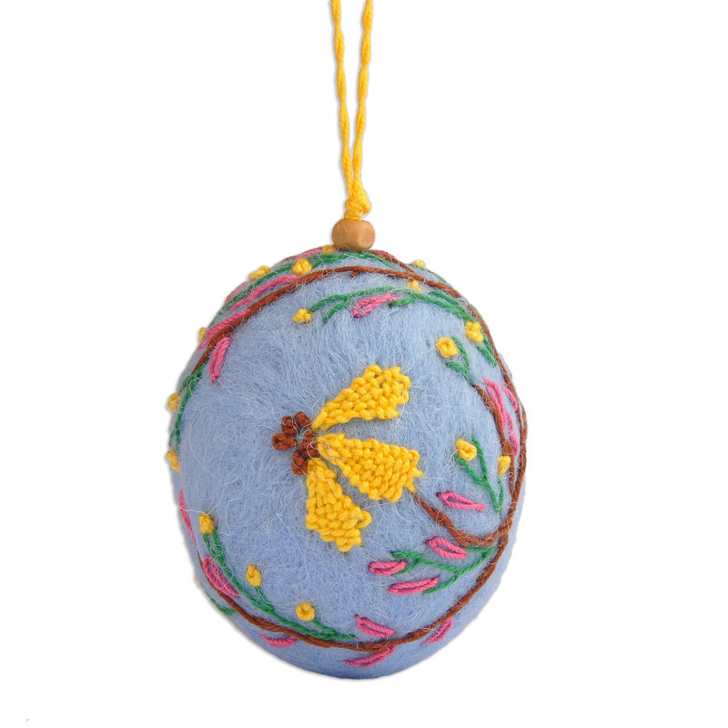 The Holiday Aisle® Handmade Armenian Spring Embroidered Felt Ornament