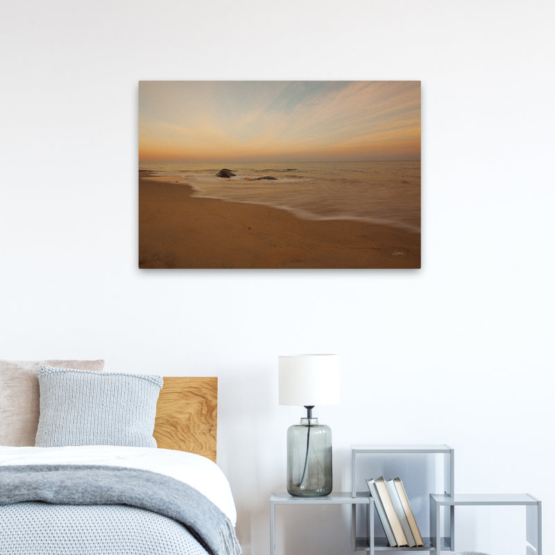 Sable tranquille couleur bleu contemporain bleu gris blanc plage brun, H 36 po x l 24 po