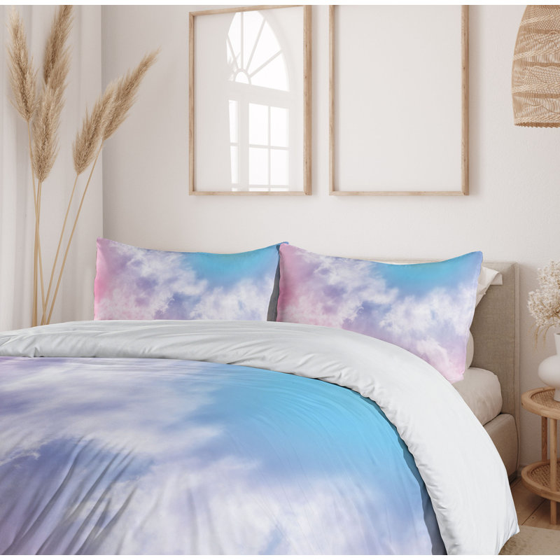 Modern & Contemporary Polyester Abstract Duvet Cover, King Duvet Cover + 2 King Shams