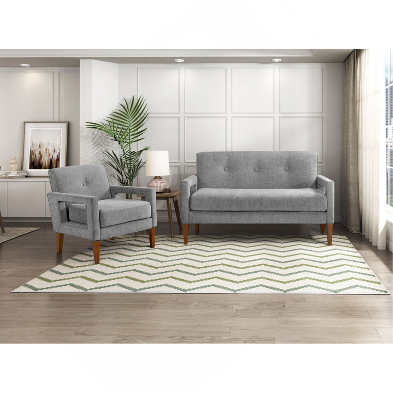 Meuble de salon 2 pièces Modern Living, Gris