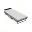 Base de lit pliante en métal durable avec matelas en mousse haute densité, rangement facile et mobile avec 4 roulettes
