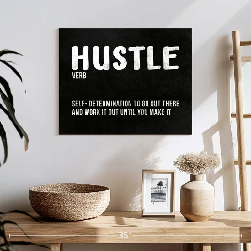 " Hustle Definition " by HustleBroIllustrations, 16" H x 20" W x 1.25"' D