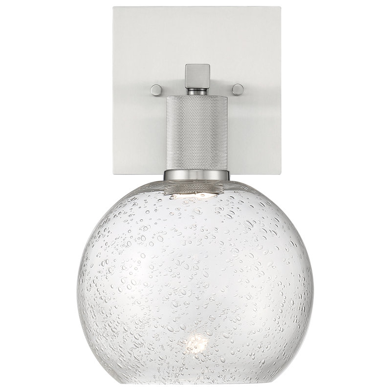 Southglenn Steel Armed Sconce, Brushed Steel