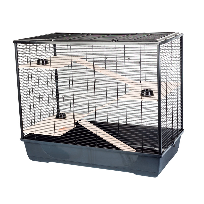 Van Buren Small Animal Cage, Black, 83" H x 100" W x 54" D