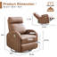 Fauteuil inclinable manuel inclinable 30,3 po-1807803474