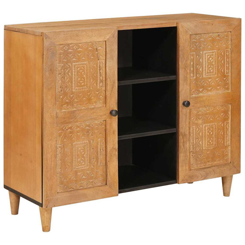 90cm Sideboard, Light Brown