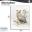 Hibou de forêt avec giclée encadrée de feuillage, design par CAD Designs-1827915804-1827915792