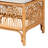 Ahyana Polyester Blend Upholstered Rattan Bench