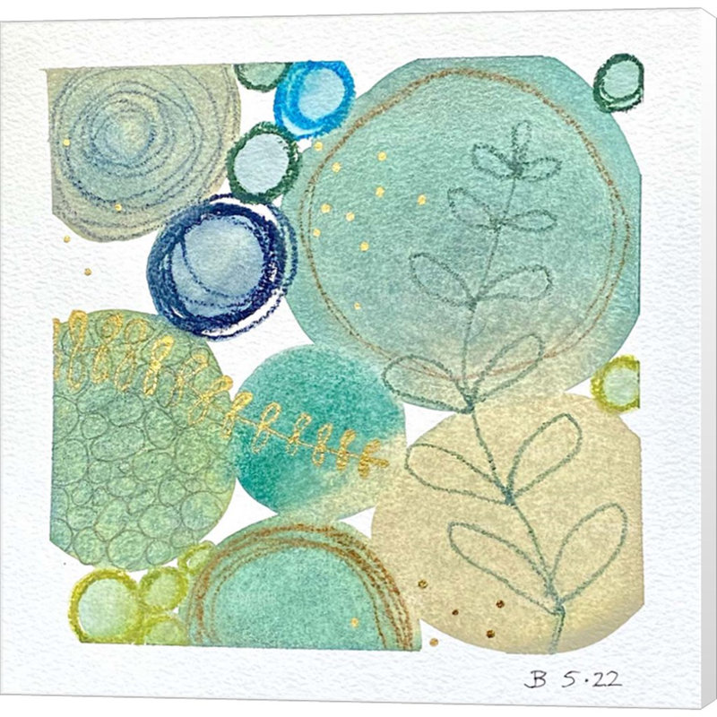 «Abstract Botanical 13» par Jocelyn Benford, art mural sur toile