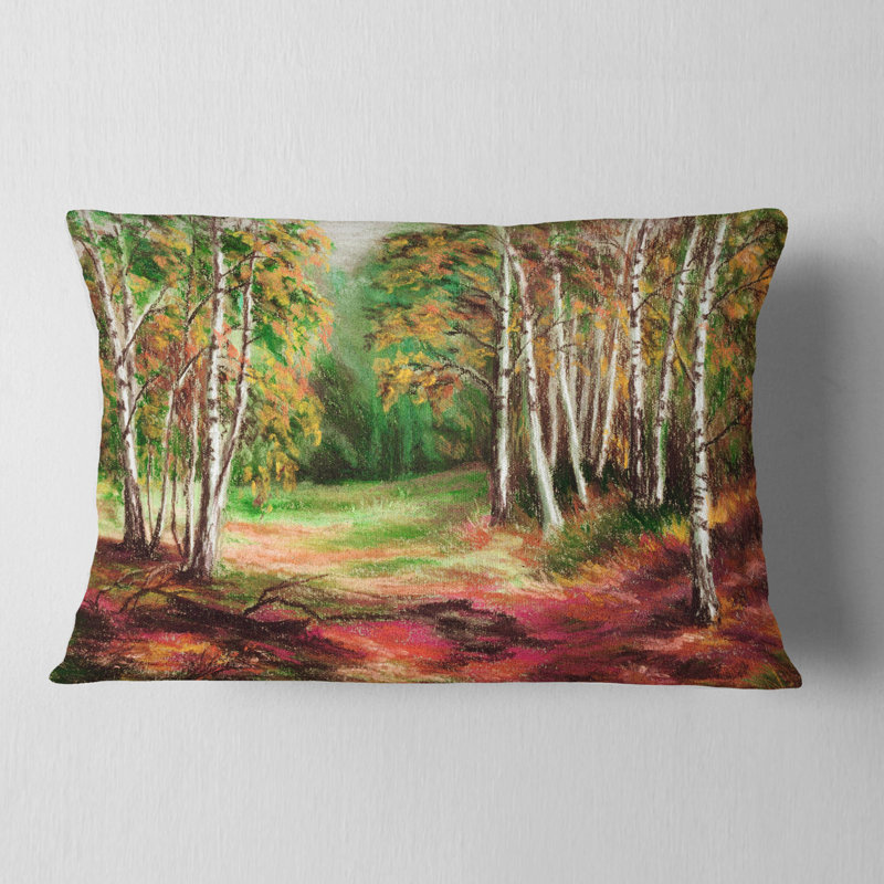 Coussin paysage paysage d'automne, Rectangulaire, 12 po x 20 po