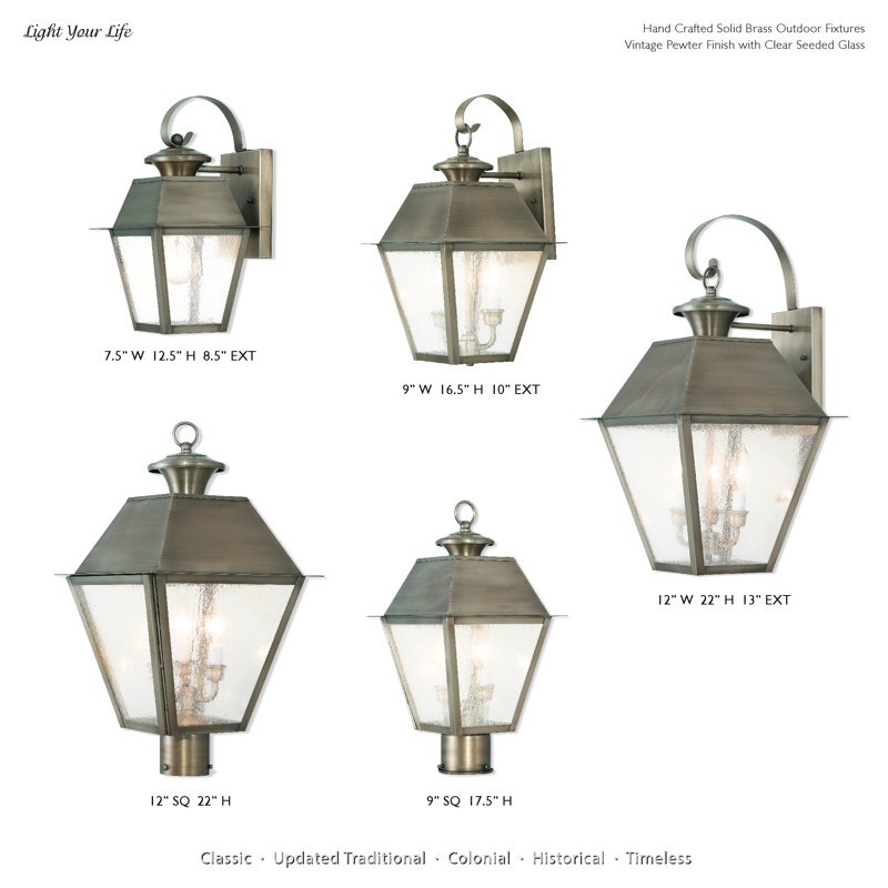 Fraida Lantern Head, Vintage Pewter