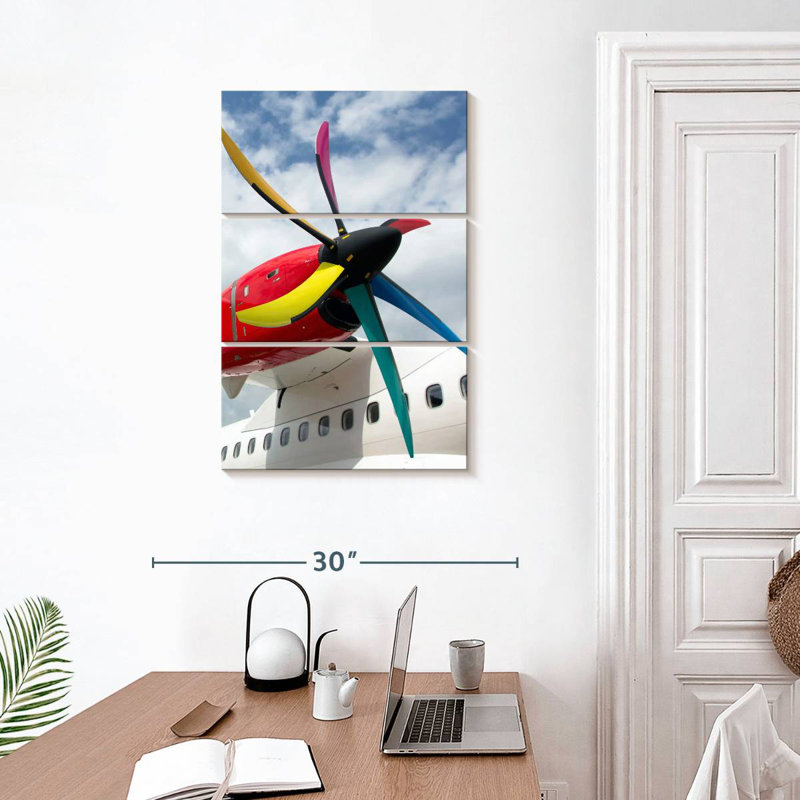 Hélice d'avion Mehar multicolore, H 32 po x l 20 po