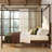 Jacelyn Canopy Bed with Upholstered Headboard,-826126024-826126027