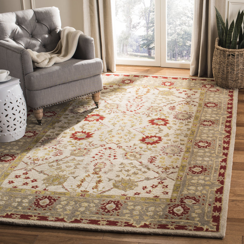 Tingley Hand Tufted Wool Pile Oriental Rug, Rectangle 8' x 10'