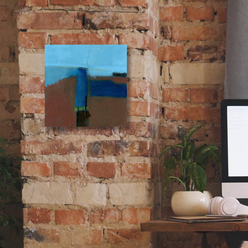 «House On The Hill» par Michelle Oppenheimer, H 12 po x l 12 po x P 0,75 po