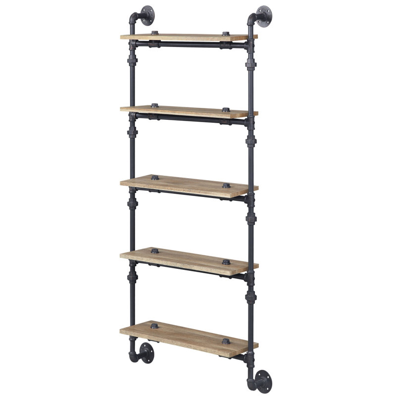 Tablette murale 5 niveaux Oak, H 59,57 po x l 28,57 po x P 9,57 po