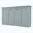 Twin Size Murphy Bed, can be Folded into a Cabinet, Gray