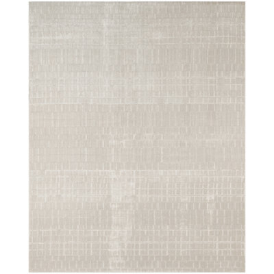 Tapis d'intérieur moderne ivoire Ebern Designs Reimann