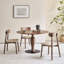 Combinaison de table et de chaises en bois massif rétro