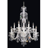 Sterling 12 - Light Glass Chandelier