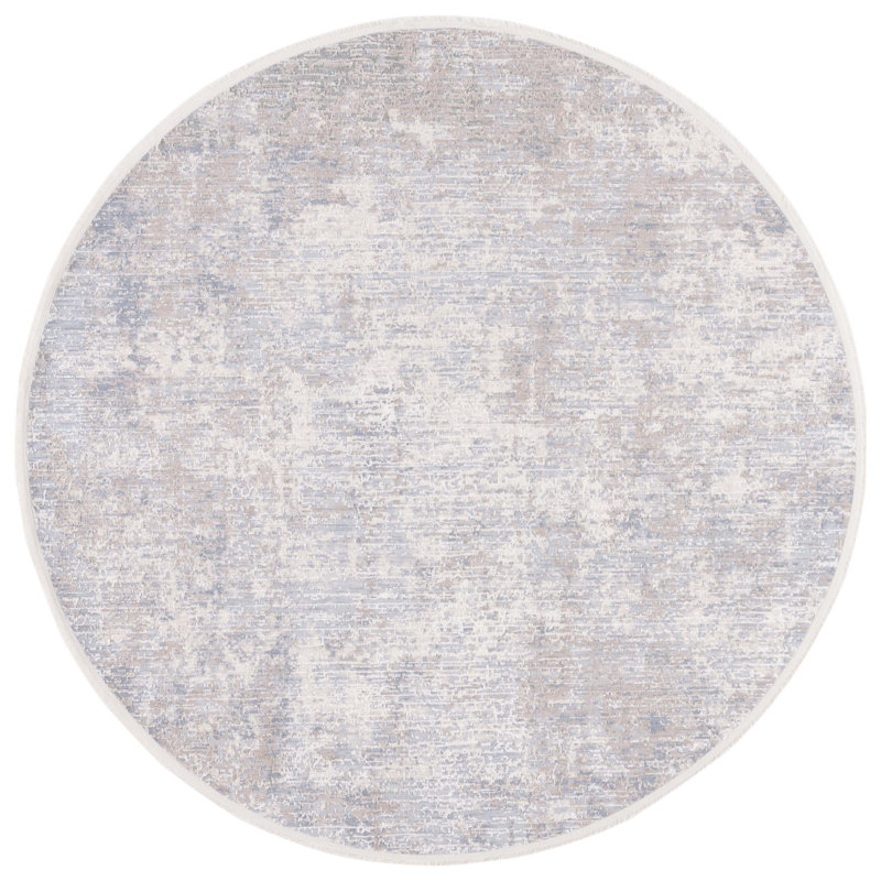 Quentel Performance Abstract Rug, Round 6'7"
