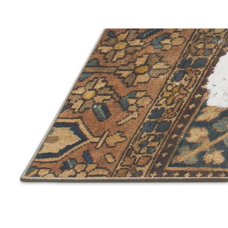 Sloatsburg Abstract Indoor Rug, Rectangle 4' x 6'