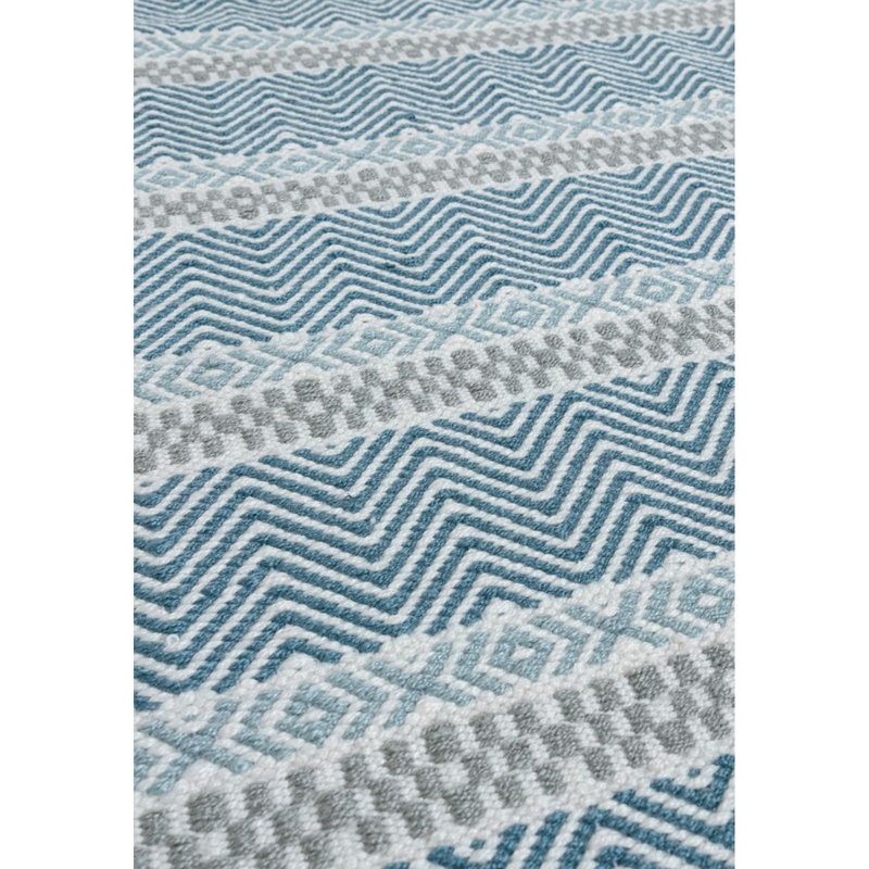 Checketts Geometric Recycled P.E.T Hand Knotted Indoor / Outdoor Area Rug, Rectangle 200 x 290cm