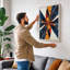 Starburst Geometry Geometric - Wrapped Canvas-335128769-335128779