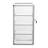 14" W X 27" H X 12" D - Silvery Aluminum Tempered Glass Countertop Display Case - Durabletable Top Display Case,clear Display Cabinet For Retail, Home & Office Use-124438610