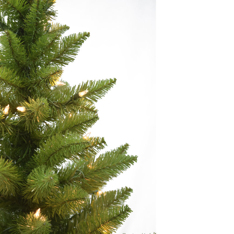 Arbre de noël artificiel pin vert 3 pi avec 50 lumières claires pré-éclairé