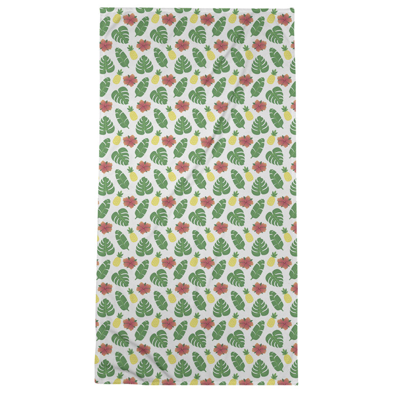 Katelyn Elizabeth Cotton Blend Beach Towel, White