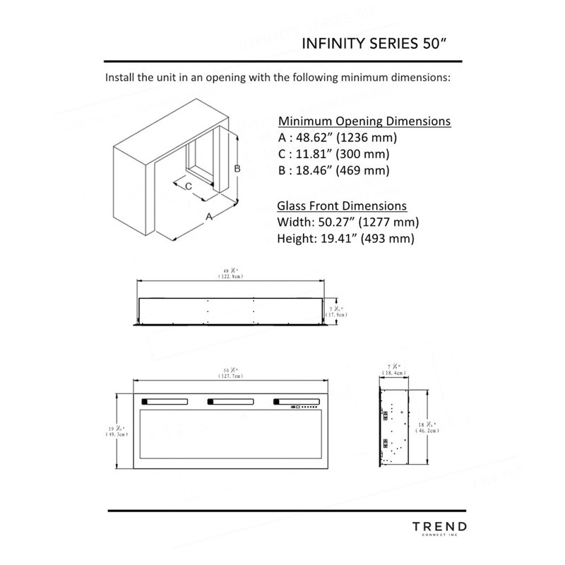 Versatile Fireplace TV Stand Complete Set With Insert