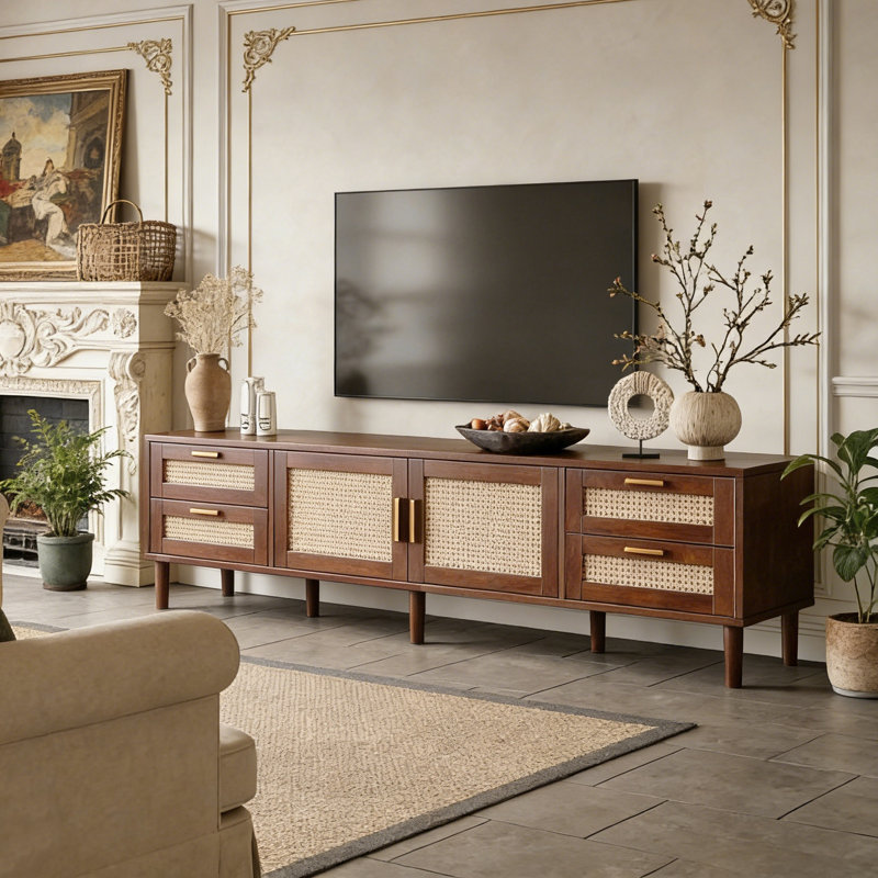 Meuble audio-vidéo Farmhouse pour téléviseur de 85 po ou moins