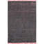 Simplicity Chic Solid Area Rug in Pink/Black